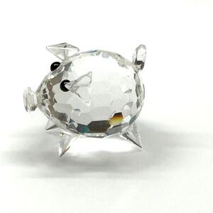 SWAROVSKI Crystal Barnyard Friends Mini Pig Piglet w Crystal Tail Figurine 1"